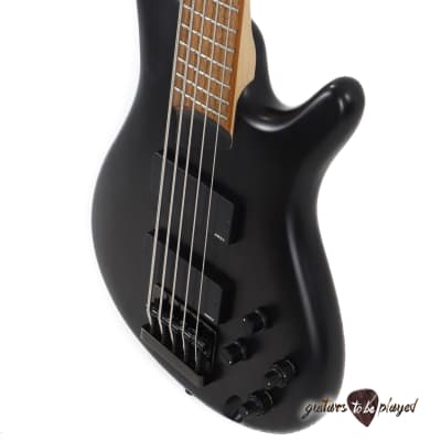 Ibanez K5 Fieldy Signature 5-String Electric Bass Guitar - Black Flat image 3