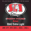 SIT Strings S942, Power Wound Nickel Electric Extra Light Electric Guitar String