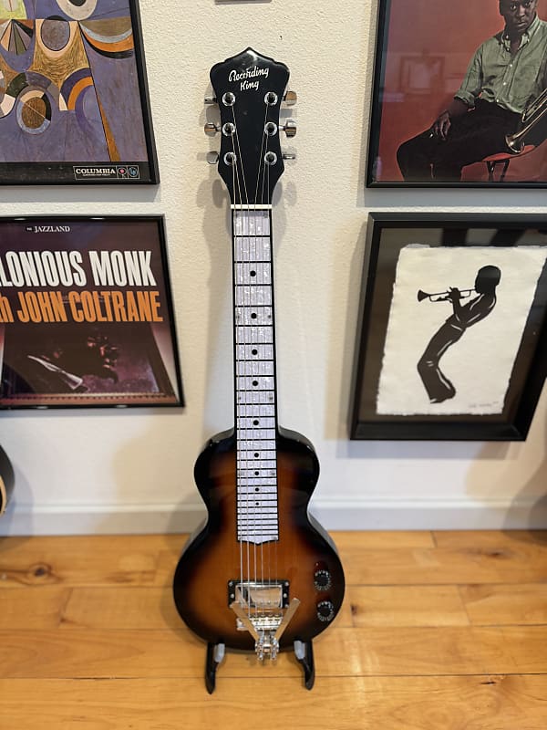 Recording King Lap steel with Certano Benders 2022 Sunburst Reverb