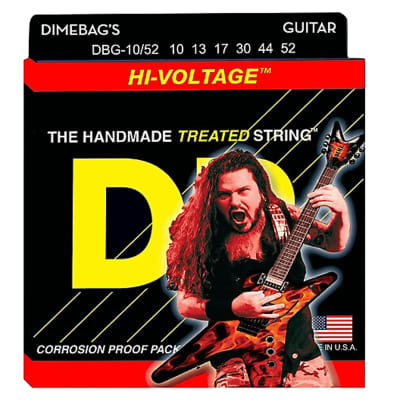 DR Strings DBG-10/52 Dimebag Darrell Electric Hi-Voltage Guitar Strings image 1