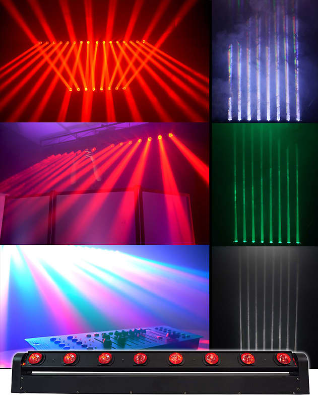 Rockville MOTIONSTRIP Motorized Moving Head RGBW Color Strip Wash/Beam Light Bar image 1