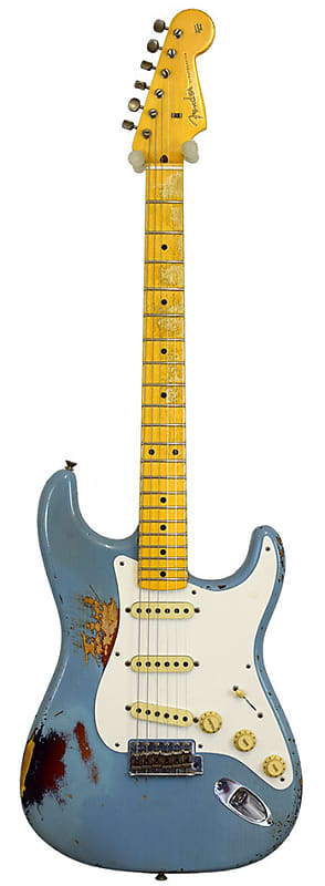 Fender Stratocaster 59 Hv Relic Blue MB-PW image 1