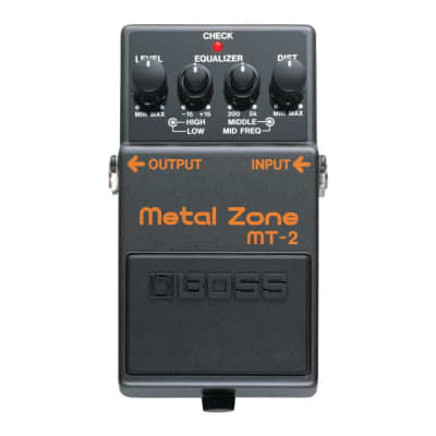 BOSS Metal Zone Distortion Guitar Pedal with Innovative Dual-Stage Gain Circuit, Three-Band Active EQ and Advanced Tone Shaping for sale
