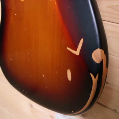 Fender Limited Edition 60th Anniversary Road Worn Jazz Bass - 3-Color Sunburst image 19
