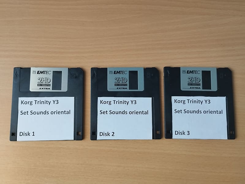 Floppy Disk 3 Set Sounds oriendal for Trinity V3 Reverb