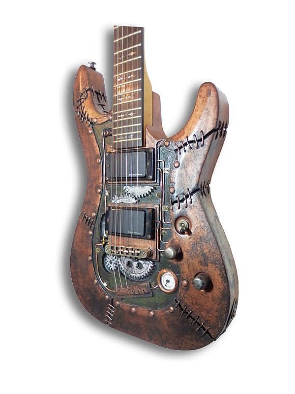 Schecter ➤ Custom Shop Frankenstein Steampunk by Martper Guitars image 1