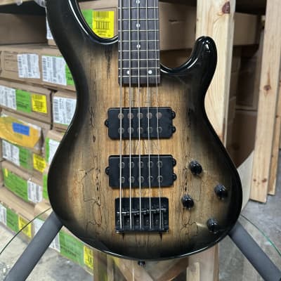 Dean Edge 2 5-String Bass Spalted - Charcoal Burst #11231 image 1