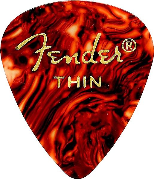 Fender 351 Shape Premium Picks, Thin, Shell, 12 Count 2016 image 1