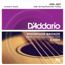 D'Addario EJ38H Acoustic Phosphor Bronze High Strung Nashville tuning 10-27