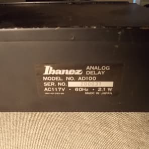 IBANEZ AD100 ANALOG DELAY TABLE TOP UNIT. 3005 CHIP MAXON's BEST SOUNDING ECHO image 6