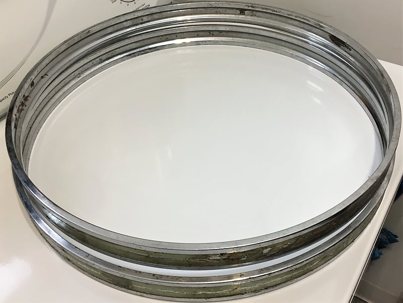 Vintage Gretsch 20" Metal Bass Drum Hoops Reverb