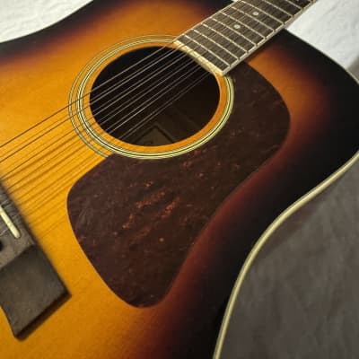 Carlo Robelli SD-120-12 Dreadnaught Acoustic Guitar 12 String 2000s - Sunburst image 6