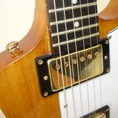 2016 Epiphone 1958 Korina Explorer Reissue Electric Guitar, White Pickguard, Aged Natural w/ Bag image 9