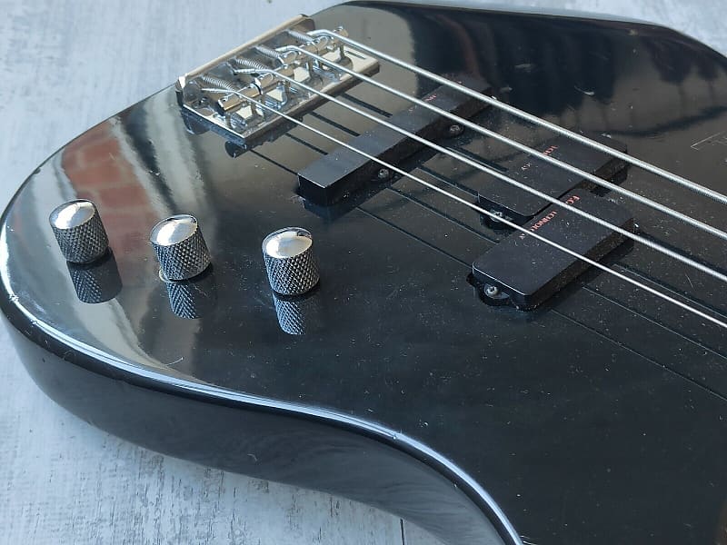 1990's Fernandes PJ-60 Electric Bass Guitar (Black) | Reverb