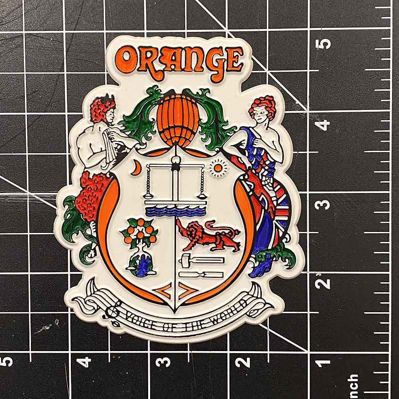 Genuine Orange Amps Logo Badge NOS Reverb