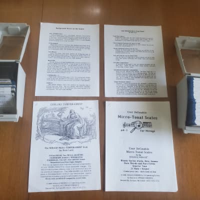 VERY RARE Ensoniq Mirage 3rd party disks K-muse MUG Upward Concepts and more