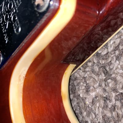 Vintage Toledo  Es 335 style semi hollow body electric guitar guitar made in japan 1970s Sunburst image 14