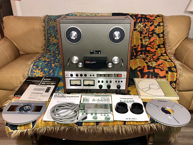 TEAC A-6600 -- 4-track, 2-channel R2R Tape Deck w/ Remote