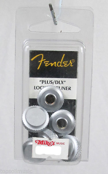 Genuine Fender Deluxe Locking Tuning Machine Caps Pack of 6