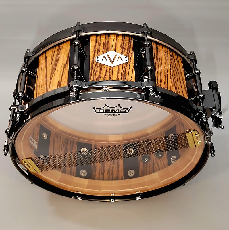 AVA Drums 14x6 Zebrawood Snare Drum Reverb