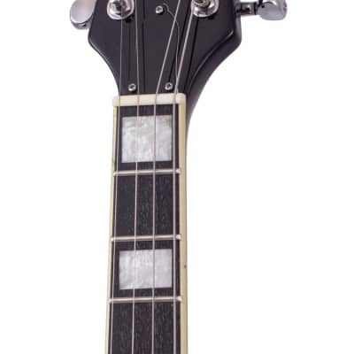 Eastwood MRG LH Tone Chambered Mahogany Body Maple Top 4-String Tenor Electric Guitar w/Bag - Lefty image 6