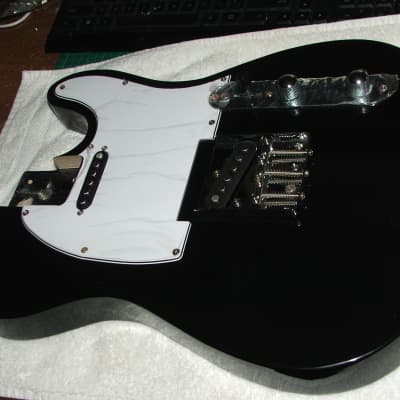 Black Tele Body...upgraded Artec Alnico Big Pole pickups..excellent image 4