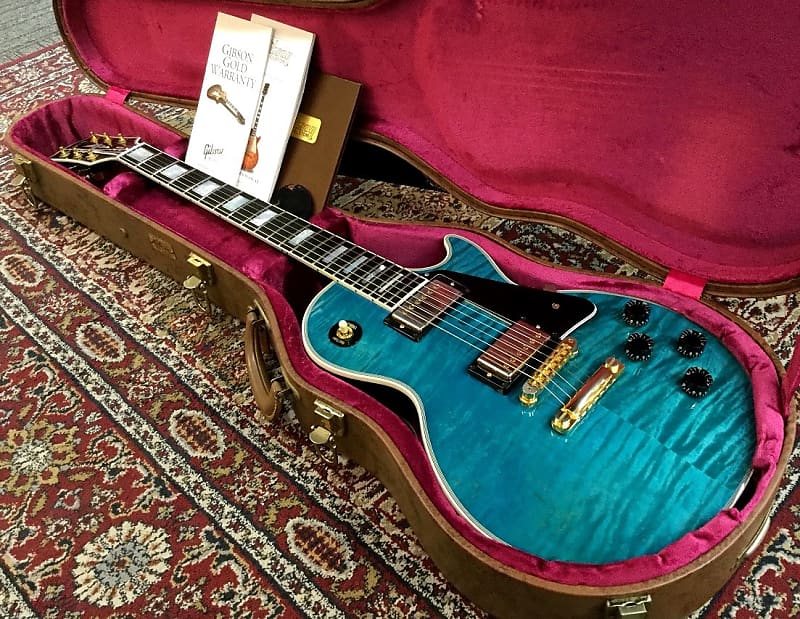 ☆美品☆Les Paul Traditional Pro Aqua Blue Open Box Epiphone 2014 Les Paul Traditional PRO Electric