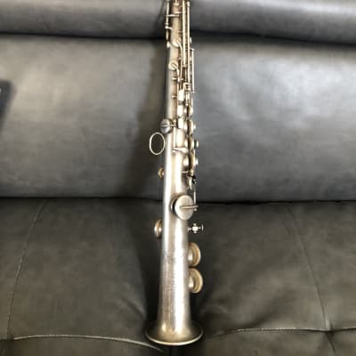 The Elkhart Band Soprano Sax 1919 (Conn Stencil) - Silver Plated image 2