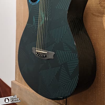 Rainsong Black Ice 25 Year Blue HI Carbon-Fiber Acoustic Electric Guitar w/HSC image 3