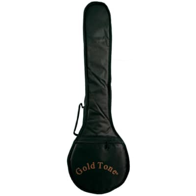 Gold Tone Plucky/L Folkternative Design Maple Neck Traveler Mini Banjo with Gig Bag For Left Handed Players image 10