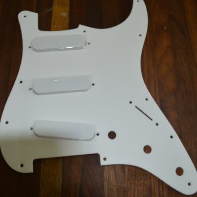 Monte's Guitar  Custom Build Stratocaster White 1/8th Acrylic image 1
