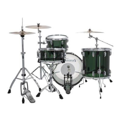 Ludwig Vistalite Pro Beat 3pc Drum Set w/Large Lugs Green image 4