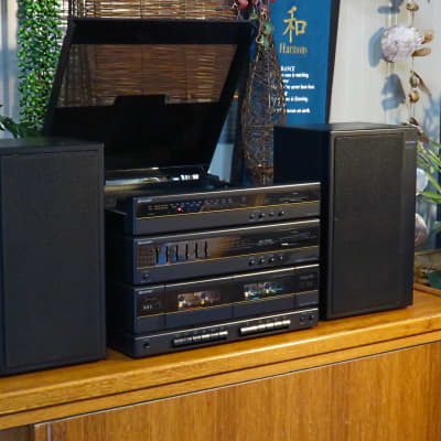 Vintage 1980s Sharp SG-F550 Home Stereo System + Bluetooth See VIDEO image 2