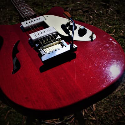 Micro-Frets Spacetone 1971 Red Transparent. VERY RARE. Excellent Guitar. MicroFrets custom guitar. image 8