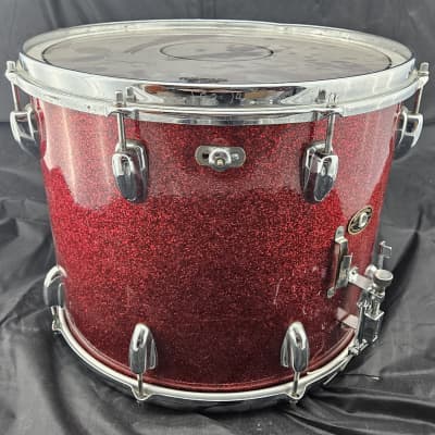 Slingerland Marching Snare Drum - 15x12 1960s - Red Sparkle image 5
