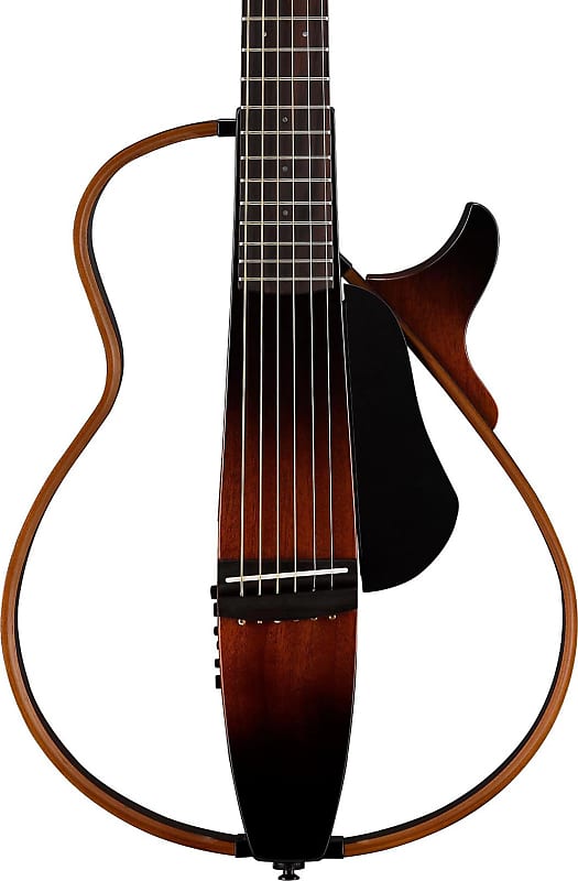 Yamaha SLG200S Steel-String Silent Guitar, Tobacco Brown Sunburst w/ Gig Bag image 1
