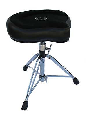 Roc N Soc MS Mac Saddle Drum Throne With Double Braced Spindle Base image 1