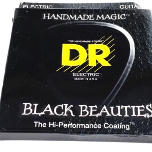 DR BKE-12 Black Beauties Coated Electric Guitar Strings - Extra Heavy (12-25)
