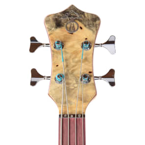 Alembic Mark King Deluxe 4 Buckeye Burl Top/Back Purpleheart Fingerboard (Serial #MK14550) image 6