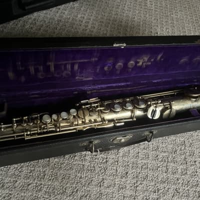 Selmer Vintage serial 1895 silver gold plated soprano saxophone (overhauled) image 7