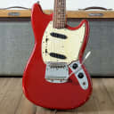 A Neck 1965 Fender Mustang Dakota Red with original hardshell case