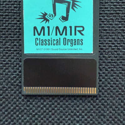 Korg M1 RARE Sound Source Unlimited M107R CLASSICAL ORGANS Card