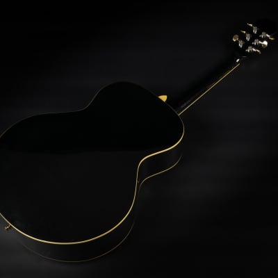 2000 Epiphone MIK SQ-180 Neil Diamond Signature Limited Edition - Metallic Black | Korea Custom Acoustic Guitar | Case image 14