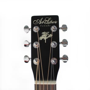 Art & Lutherie Ami Cedar Parlor Acoustic Guitar in Black image 6