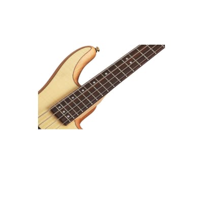 Schecter Stiletto Custom-4 Active 4-String Bass 2021 Natural Satin image 3