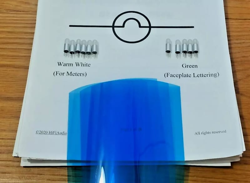 McIntosh MC2600 bulbs lamps lights  			