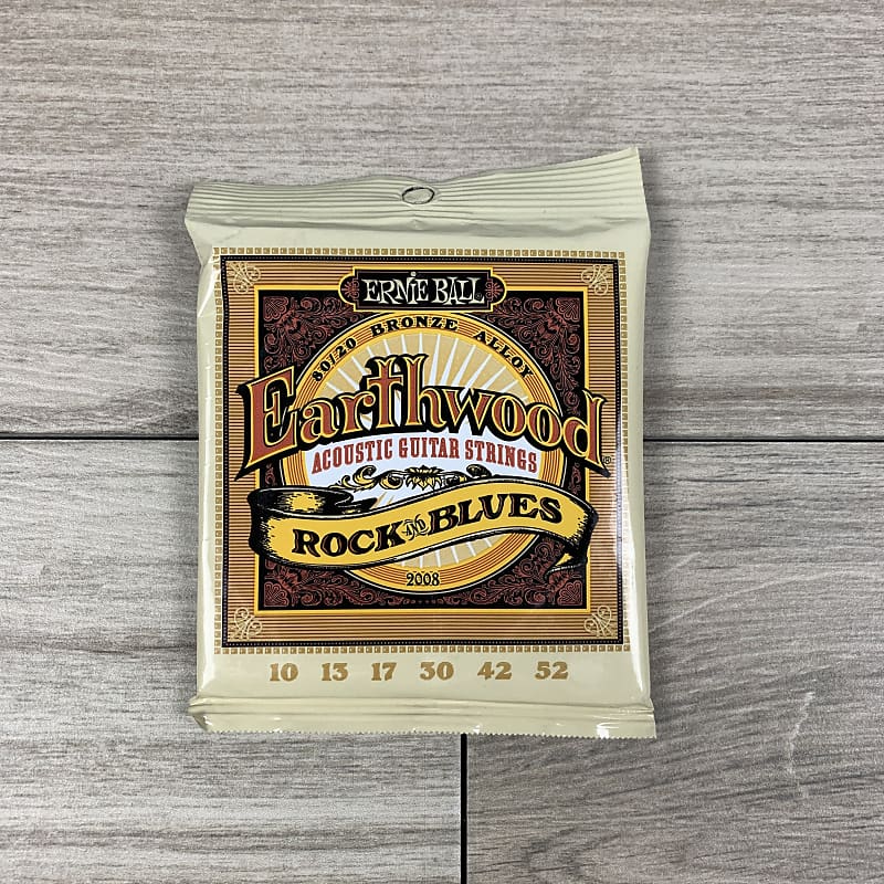Ernie Ball Earthwood 80/20 Bronze Acoustic Guitar Strings, 10-52, Rock and Blues image 1