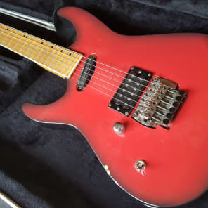 ESP Left Handed Custom Shop Mirage Deluxe c1985 Dark Red Sunburst image 1