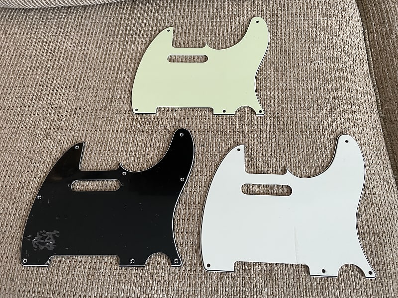 Three Unused Telecaster PICKGUARDS for Fender Telecaster, | Reverb