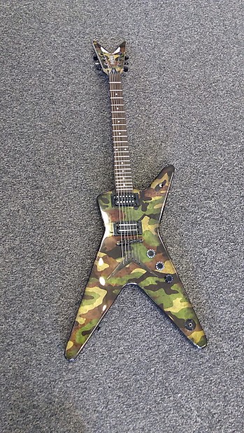 Dean Dimebag Darell Dime Camo ML Electric Guitar Camo Graphic | Reverb
